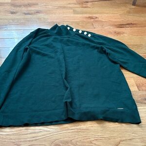 Calvin Klein Green Blouse with Button Detail